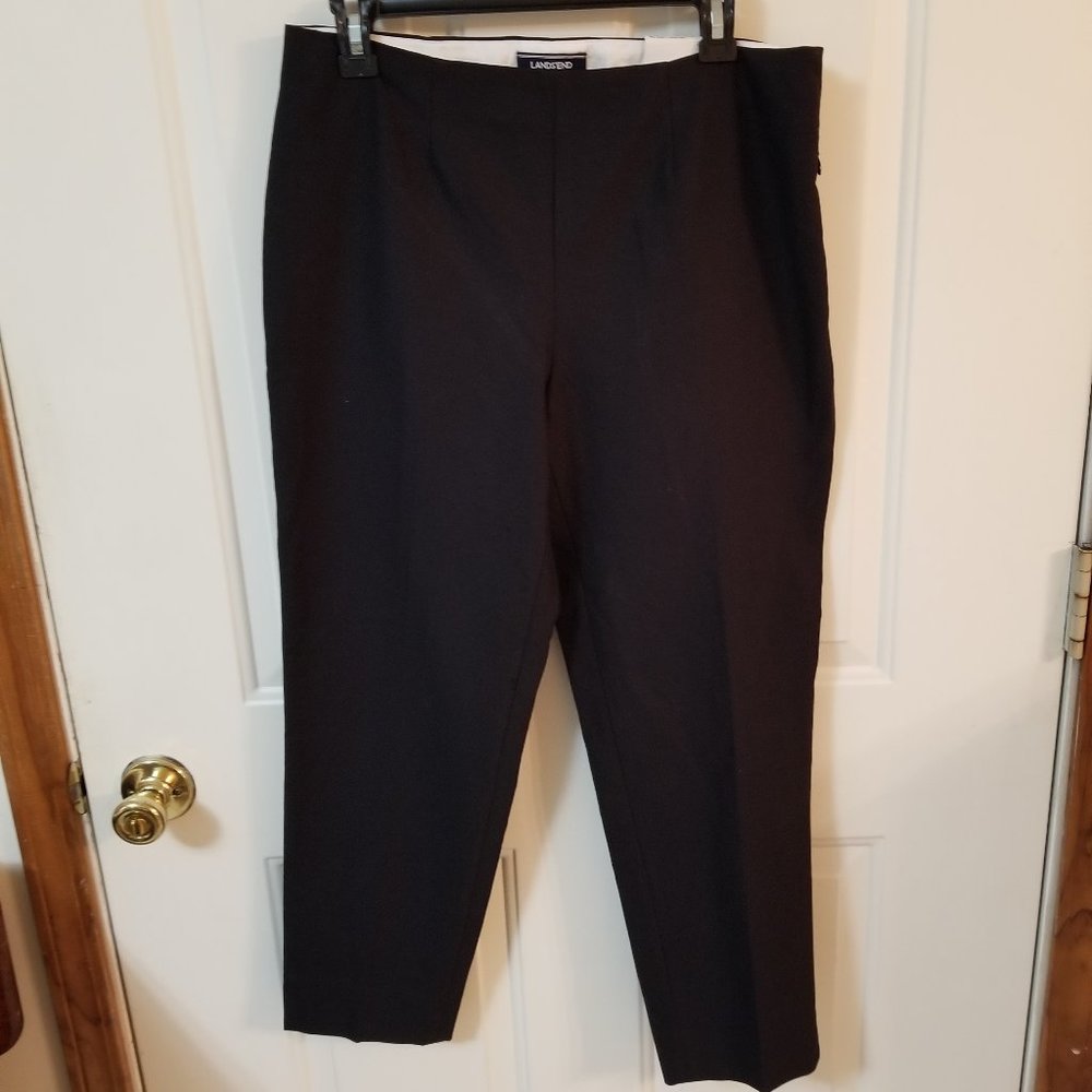 New with Tags Lands End Black Pants, Size 10